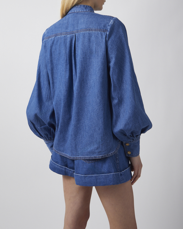 Zimmermann Shirt Denim Applique Ljusblå 2 (M-L)