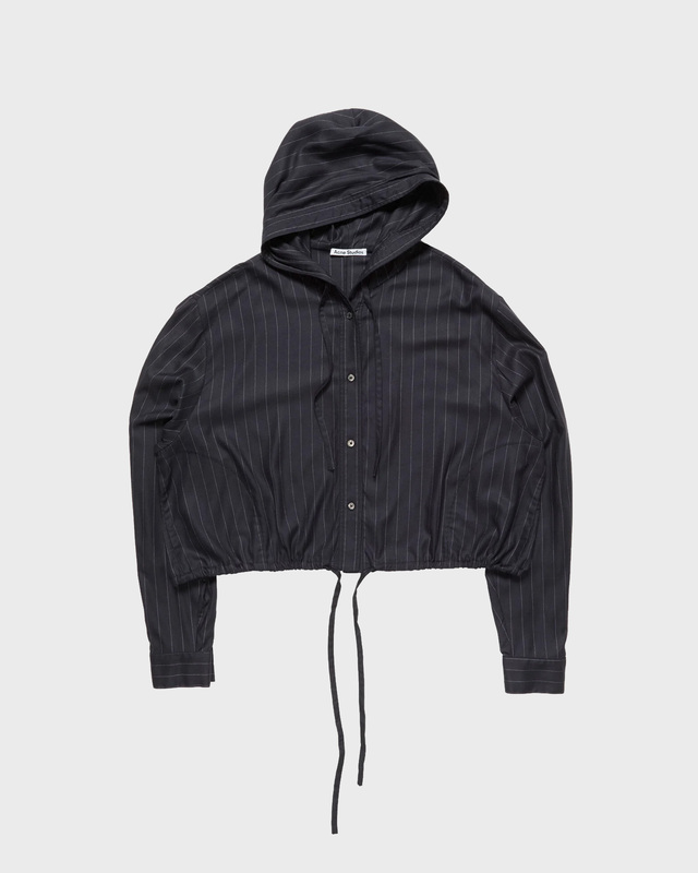 Acne Studios Skjorta Button-up Wool Overshirt Navy 34