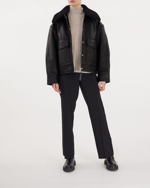 Jacket Biker Leather Svart 2