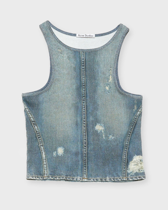 Acne Studios Tank Top Denim Print Denim S