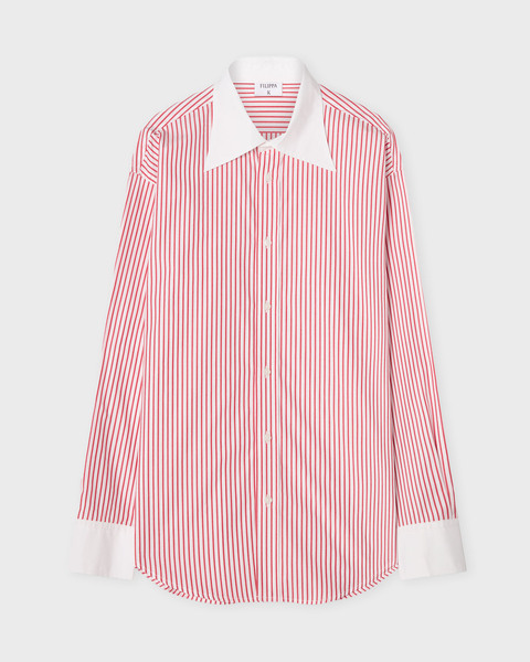 Shirt Striped Cotton White 1