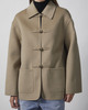 RÓHE Jacket Double-Faced Wool Pankou Closure Desert 34
