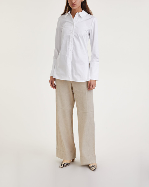 Trousers Tailored Linen Light sand 1