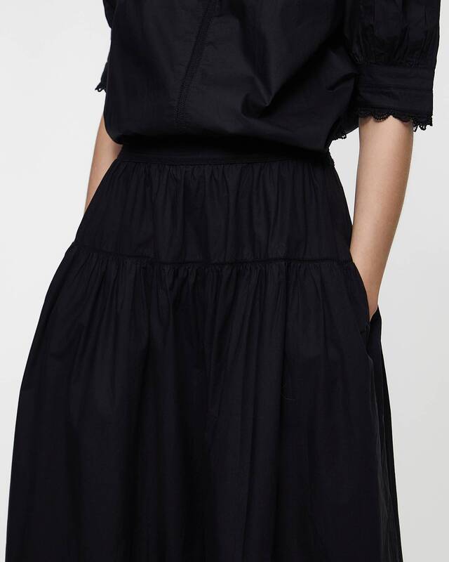 Ulla Johnson Skirt Harlow  Black US 8 (EUR 40)