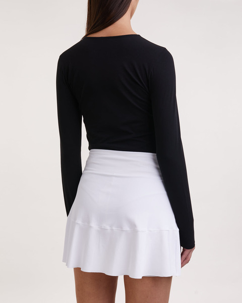 Skirt Court Rib White 2