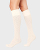 Swedish Stockings Knästrumpor Eira Petite Dots Svart/beige  ONESIZE