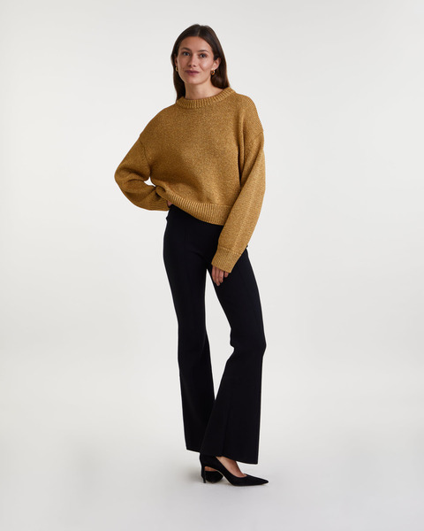 Top Elise Knit Lurex Guld 2