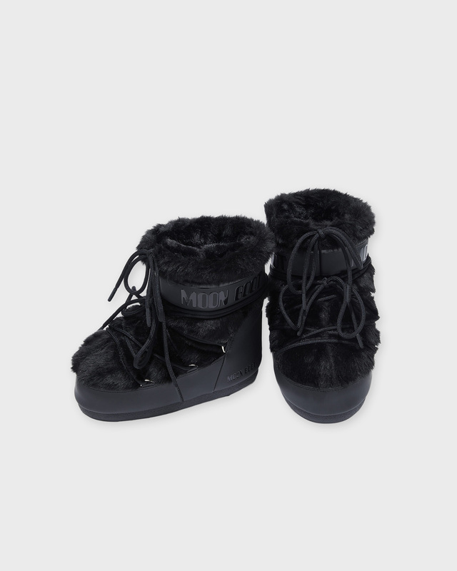 Moon Boot Boots Icon Low Faux Fur Black 36-38
