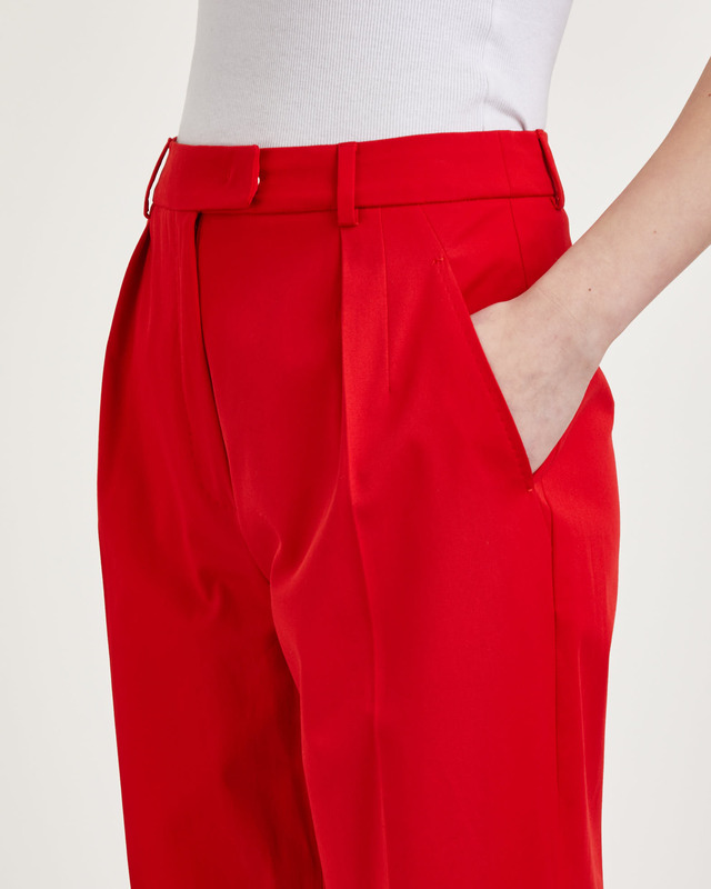 Max Mara Studio Trousers Calante Röd IT 42 (EUR 36)