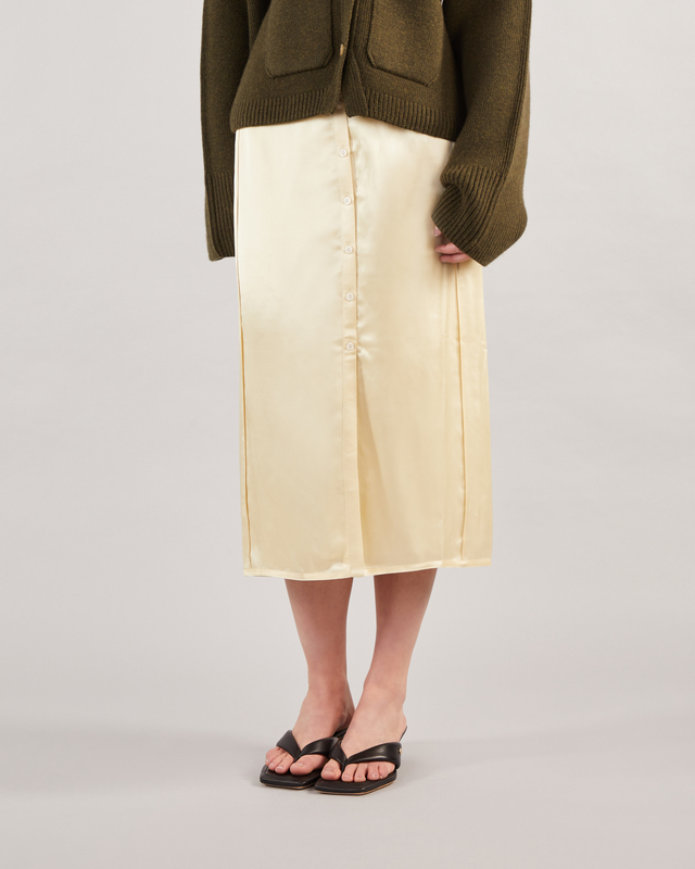 Acne Studios Light Satin Skirt Yellow 36