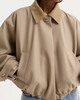 RÓHE Jacka Suede Collar Blouson Sand 34