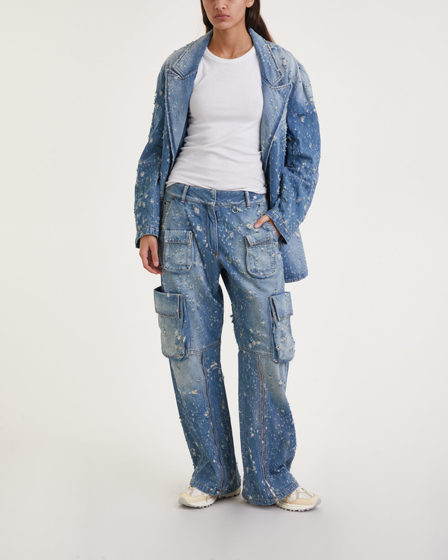 Acne Studios Jeans Distressed Cargo Mid blue  34