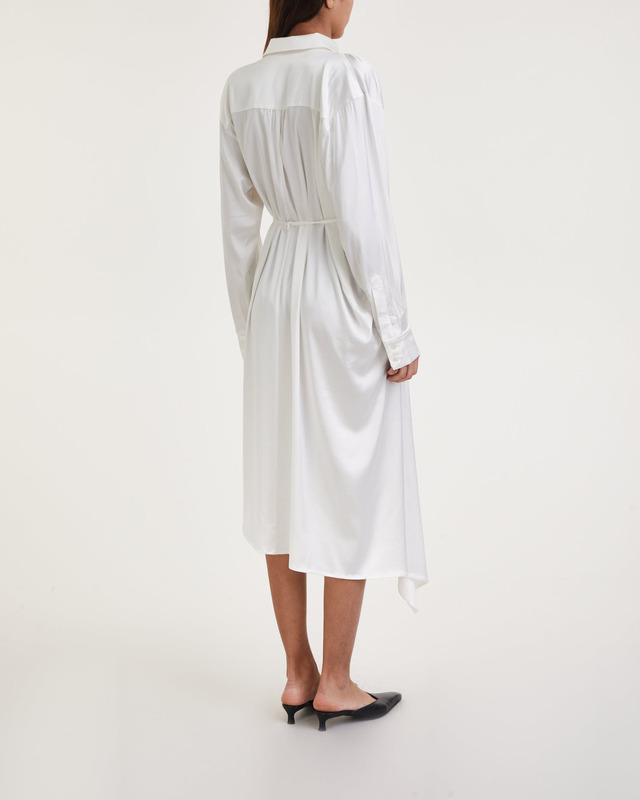 Acne Studios Dress Buttoned Satin White 36