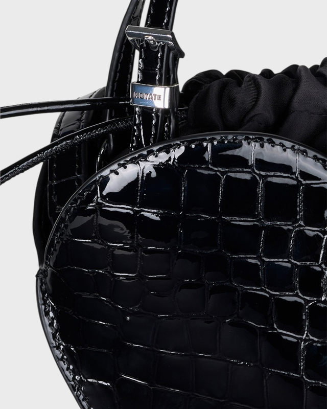 ROTATE  Veske Patent Croco Heart Black ONESIZE