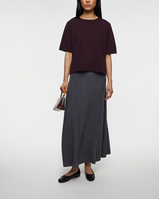 LISA YANG T-Shirt Cila Cashmere Mahogny  0 (XS-S)