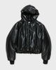 Acne Studios Jacket Hooded Faux Leather Black 36