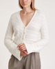Dagmar Kofta Cable Knit Vit S