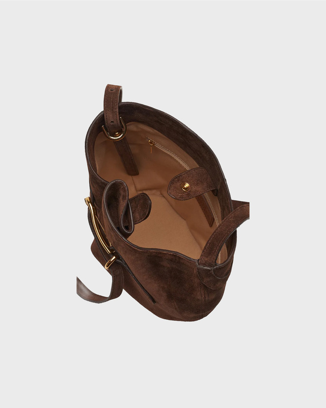 Liffner Bag Belted Bucket Brown Suede Mörkbrun ONESIZE