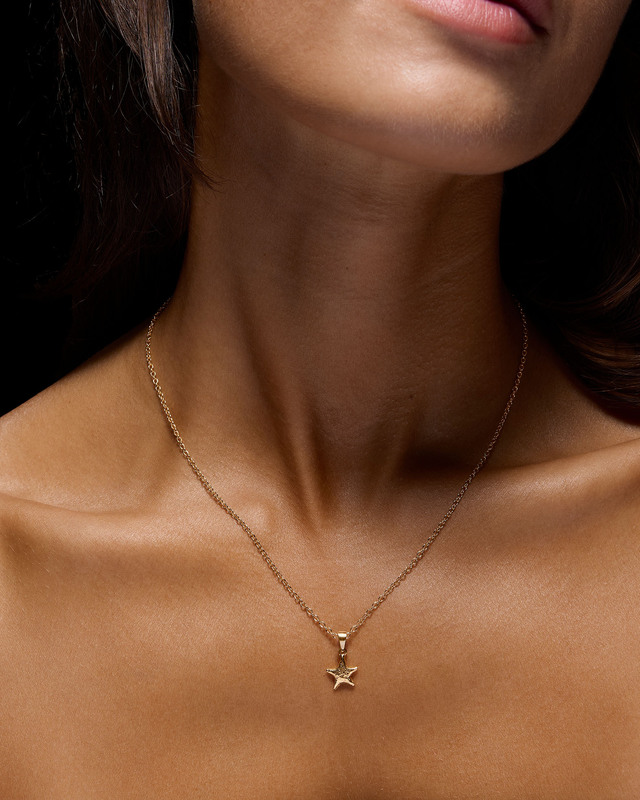 Maria Nilsdotter Necklace Tiny Tuvstarrs Star Gold ONESIZE