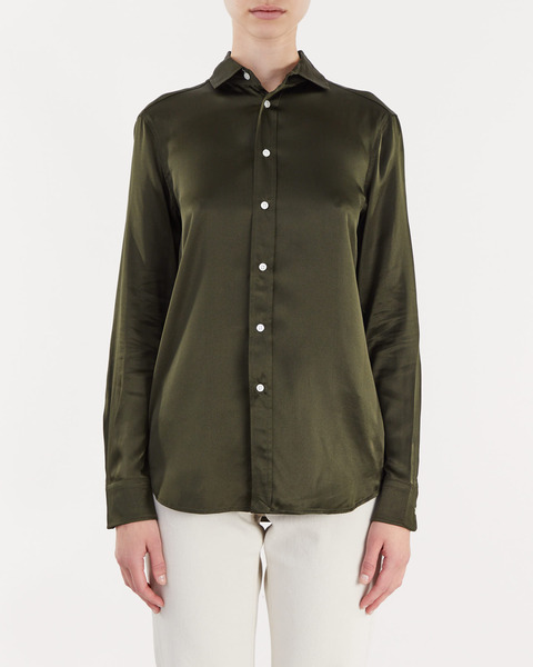 Long Sleeve Shirt Olivgrön 1
