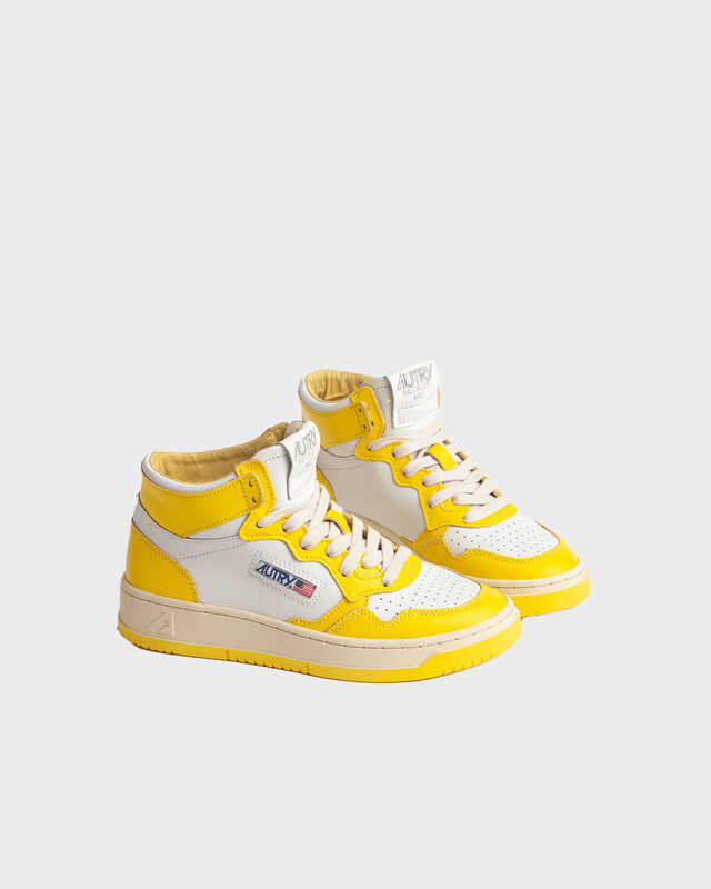 Autry Autry 01 Two Tone Mid Sneaker Gul EUR 37