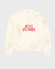 Acne Studios Sweatshirt Fleece Logo Offwhite XS