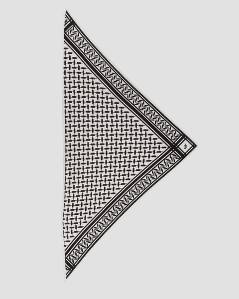 Cashmere Scarf Triangle Trinity Classic S Alabastro ONESIZE 1