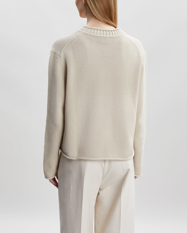 Filippa K Sweater Rolled Hem  Beige M