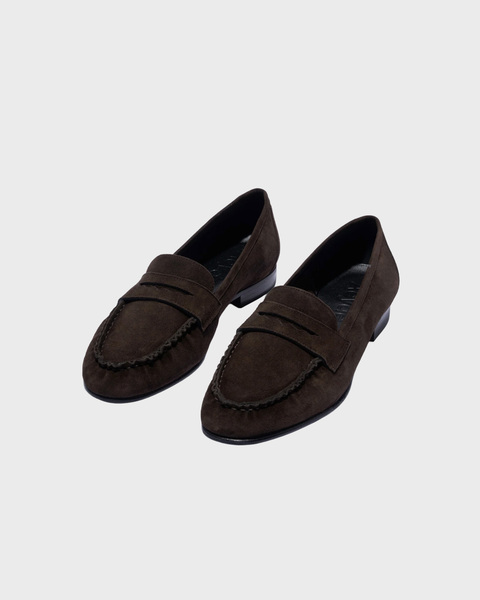 Loafers Aldous Kid Suede Leather Mörkbrun 2