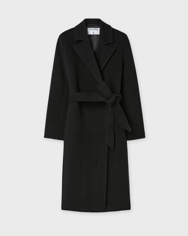 Filippa K Kappa Charlotte Wool Belted  Svart 36