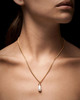 Maria Nilsdotter Necklace Pearl Tear Gold ONESIZE