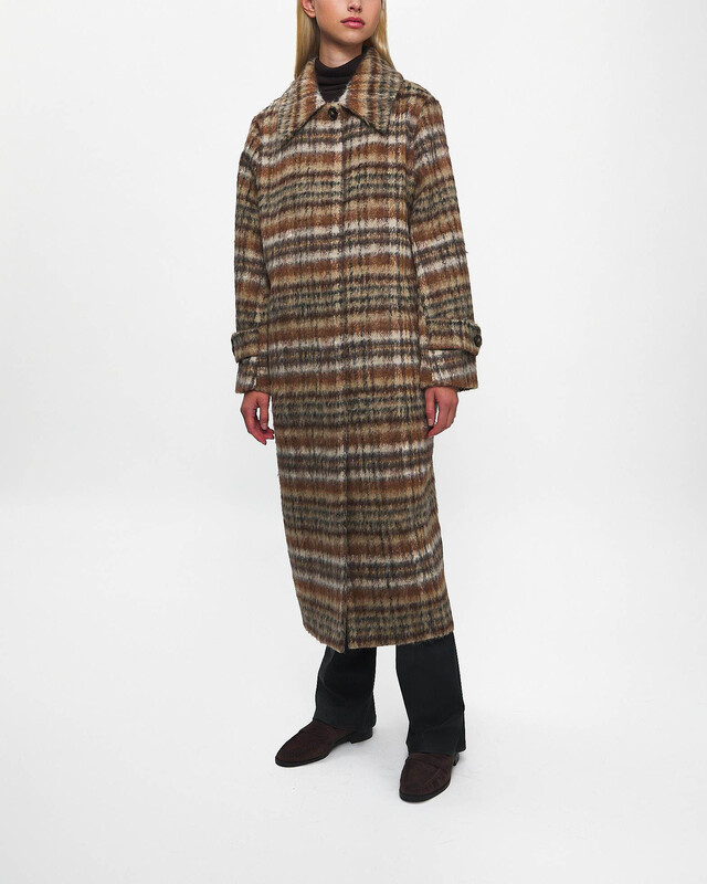 Rodebjer Coat Aida Brushed Check WAKAKUU