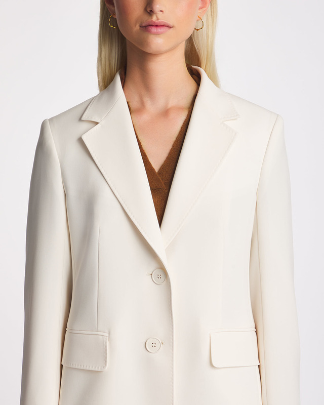 Max Mara Studio Blazer Linz Jacket White IT 44 (EUR 38)