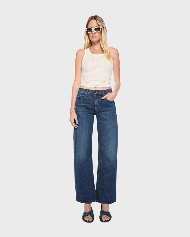 Mother Denim Jeans The Mid Rise Lasso Sneak That Belongs In A Museum Mørkeblå vask 27