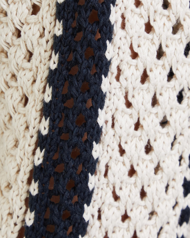 POLO Ralph Lauren Cardigan Geo-Stripe Shawl Svart L
