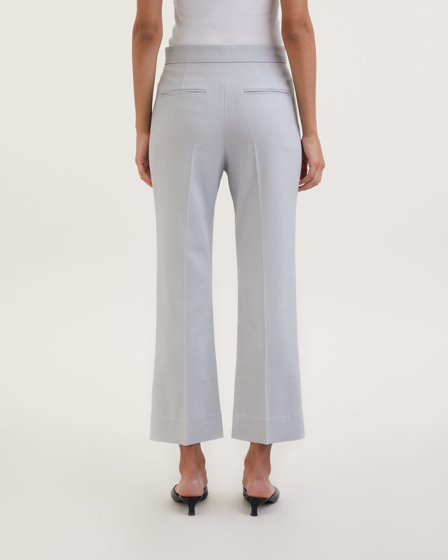 Dagmar Trousers Kick Flare Suit Pant Grå/blå 40