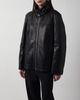 Sportmax Jacket Leather Spxciocca Black IT 40 (EUR S-M)
