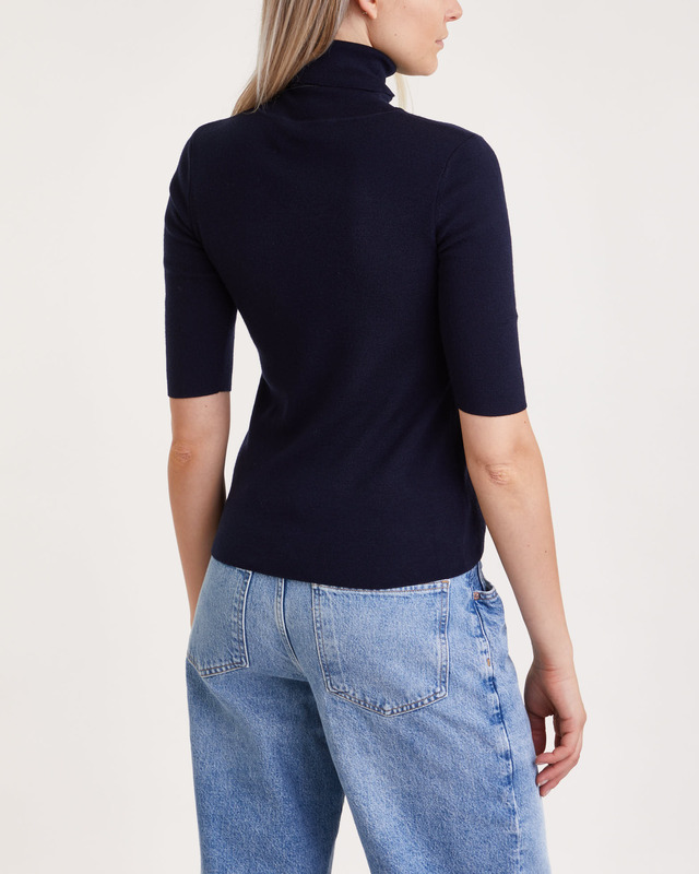 Filippa K Topp Merino Elbow Sleeve Navy M