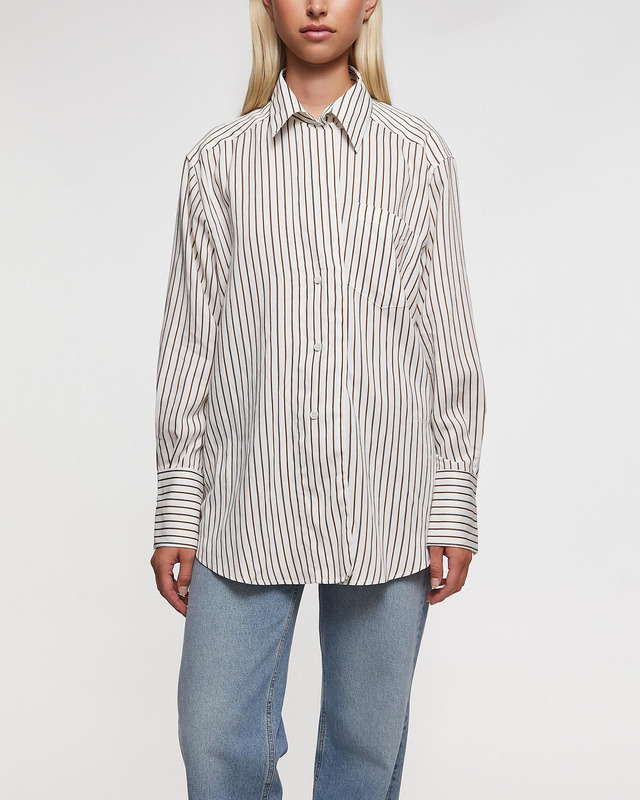 Dagmar Shirt Fluid Stripe Creme 34