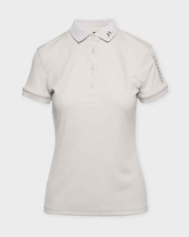 J Lindeberg Top Tour Tech Logo Polo Beige S