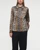Ganni Printed Satin Shirt Leopard 38