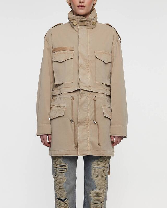 Helmut Lang Jacka Dissected Field Sand XS