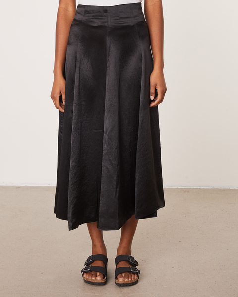Skirt Paneled Slip  Black 1