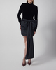 ROTATE Birger Christensen Dress Velvet Bow Mini Black 34