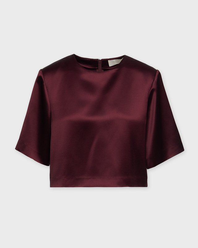 Wakakuu Icons Top Essa Satin Burgundy XL