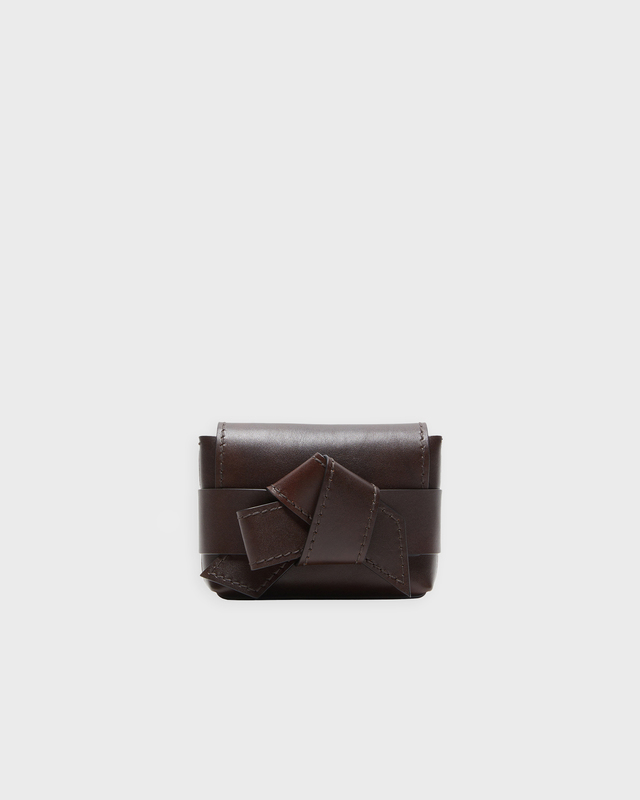Acne Studios Bag Musubi Knot Mini Crossbody Dark brown ONESIZE