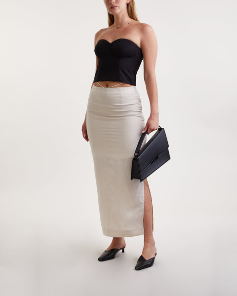 Skirt MalouGZ Linen MW Beige 2