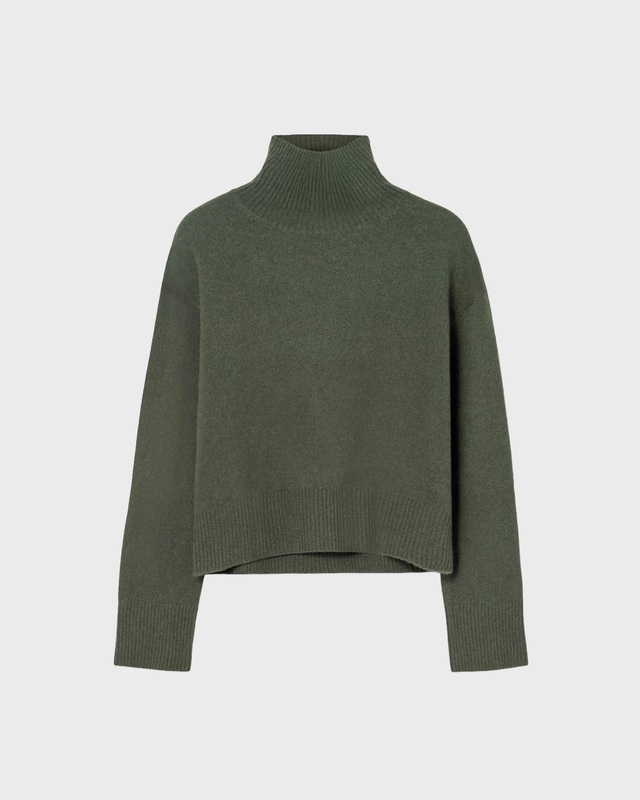 Camilla Pihl Genser Abigail Knit Oliv XS