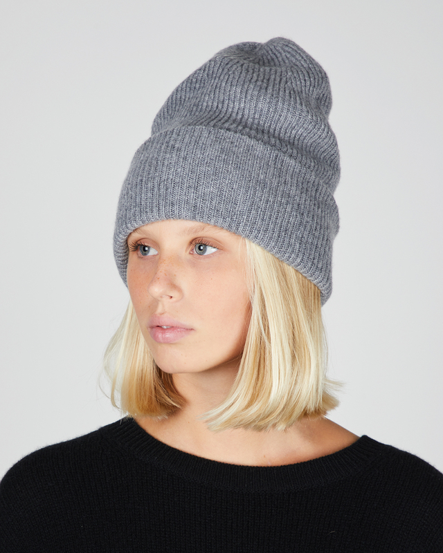 Lisa Yang Cashmere Hat Stockholm Grey ONESIZE