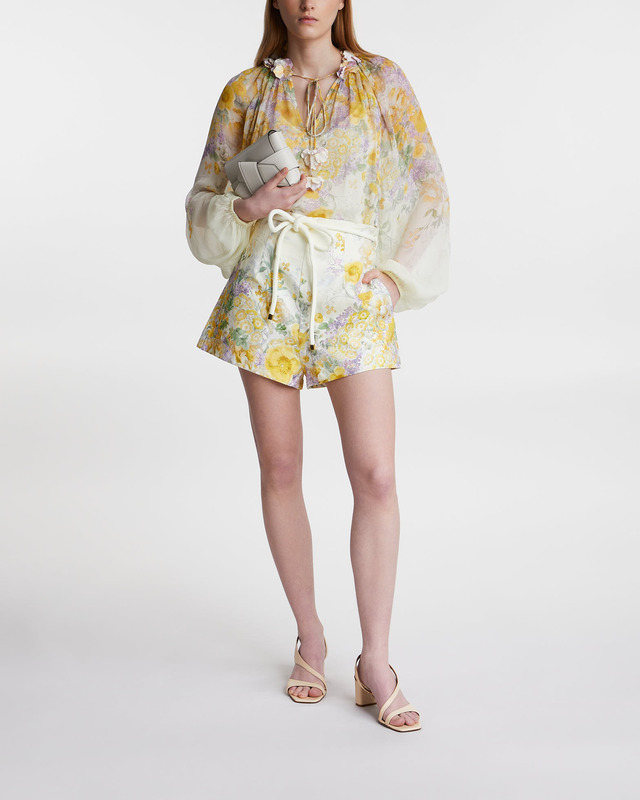 Zimmermann Shorts Harmony High Waisted Yellow 2 (M-L)